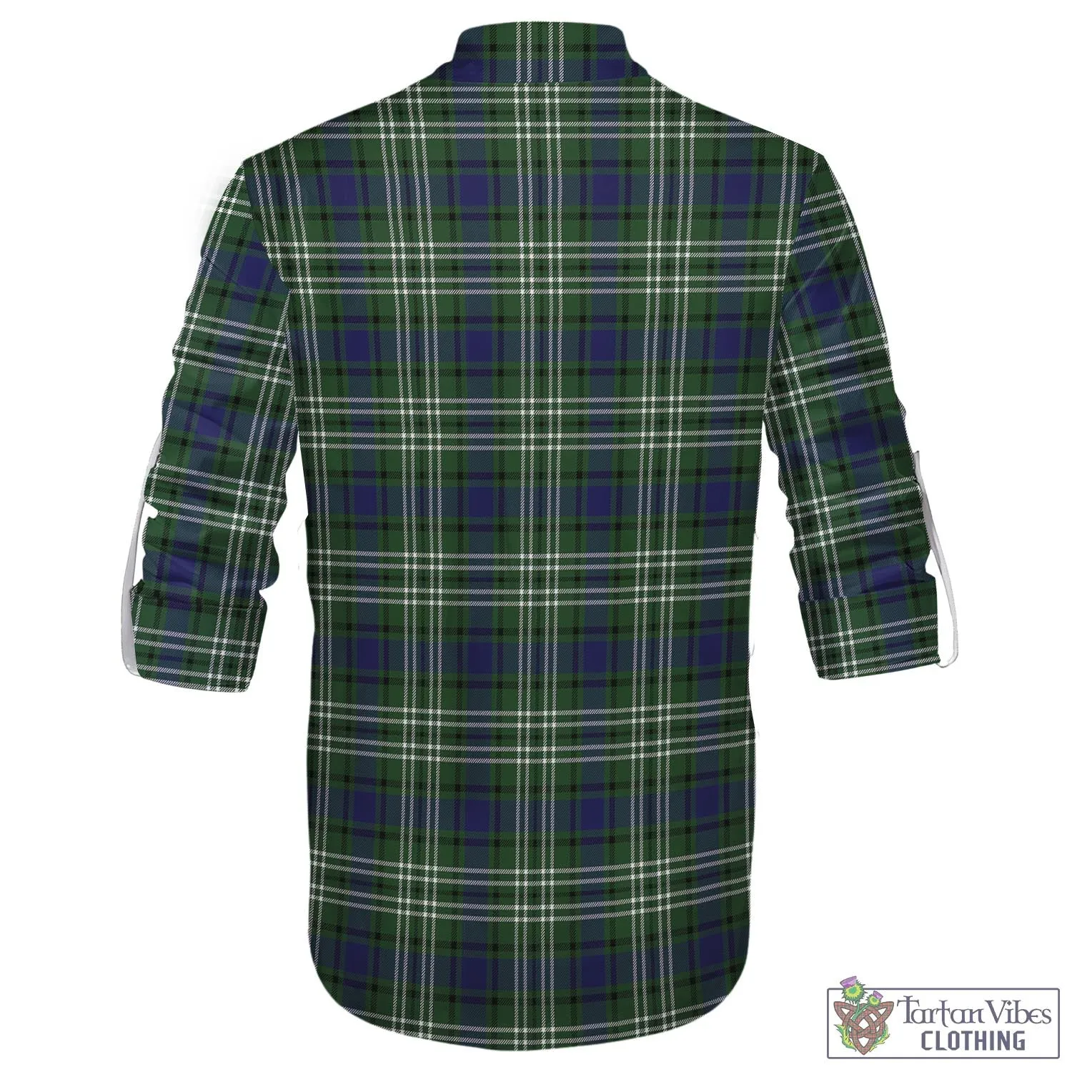 Blyth Tartan Men's Scottish Traditional Jacobite Ghillie Kilt Shirt