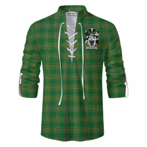 Boylan Irish Clan Tartan Ghillie Kilt Shirt with Coat of Arms