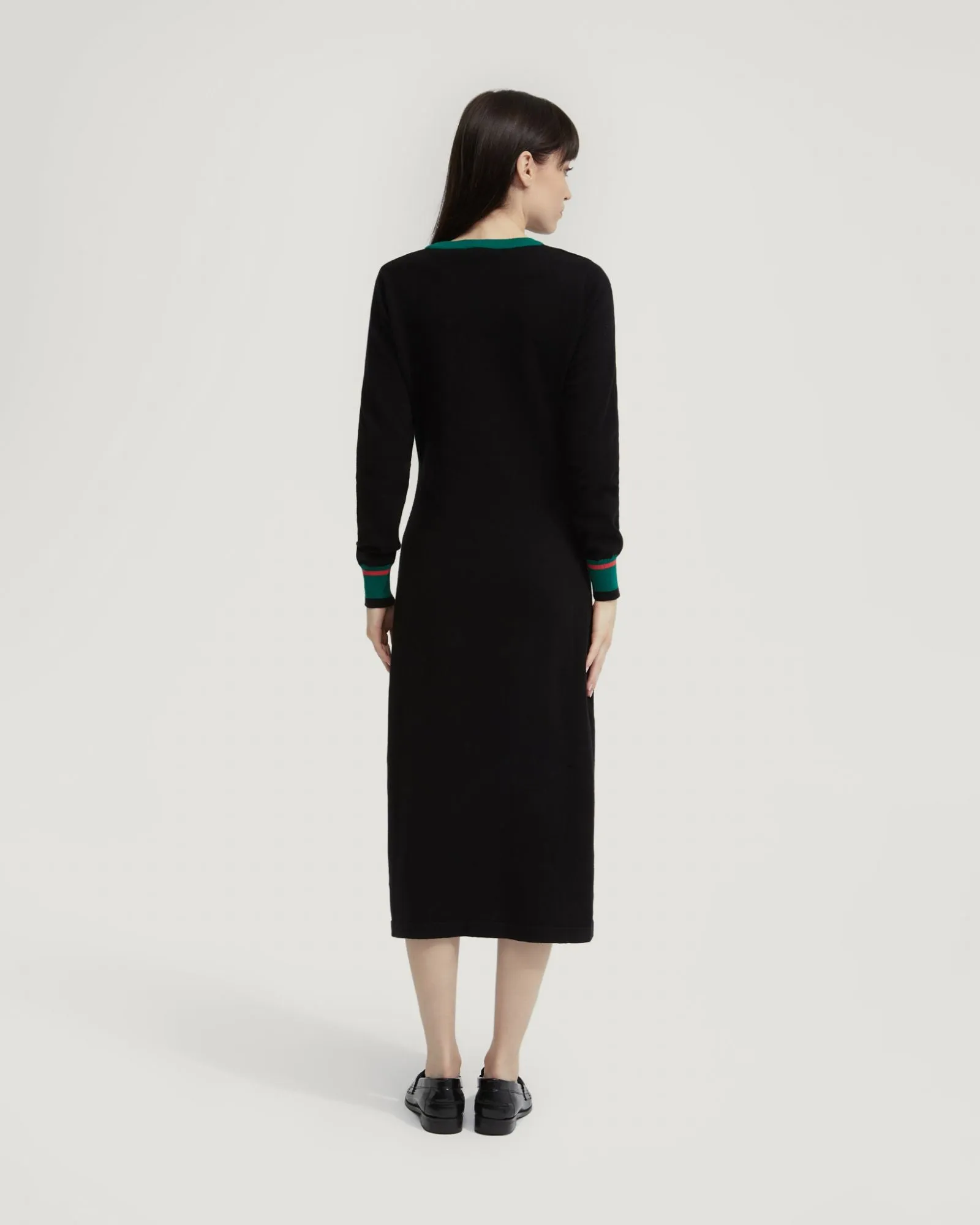 Bridgette Contrast Trim Knit Dress