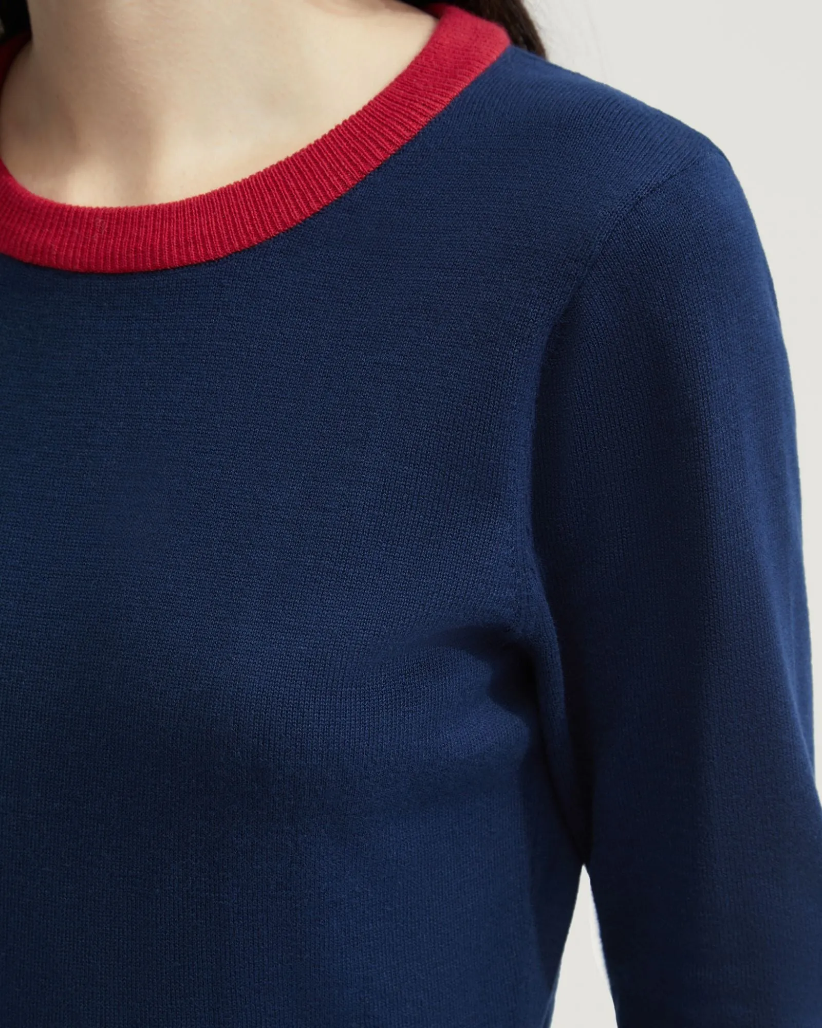 Bridgette Contrast Trim Knit Dress