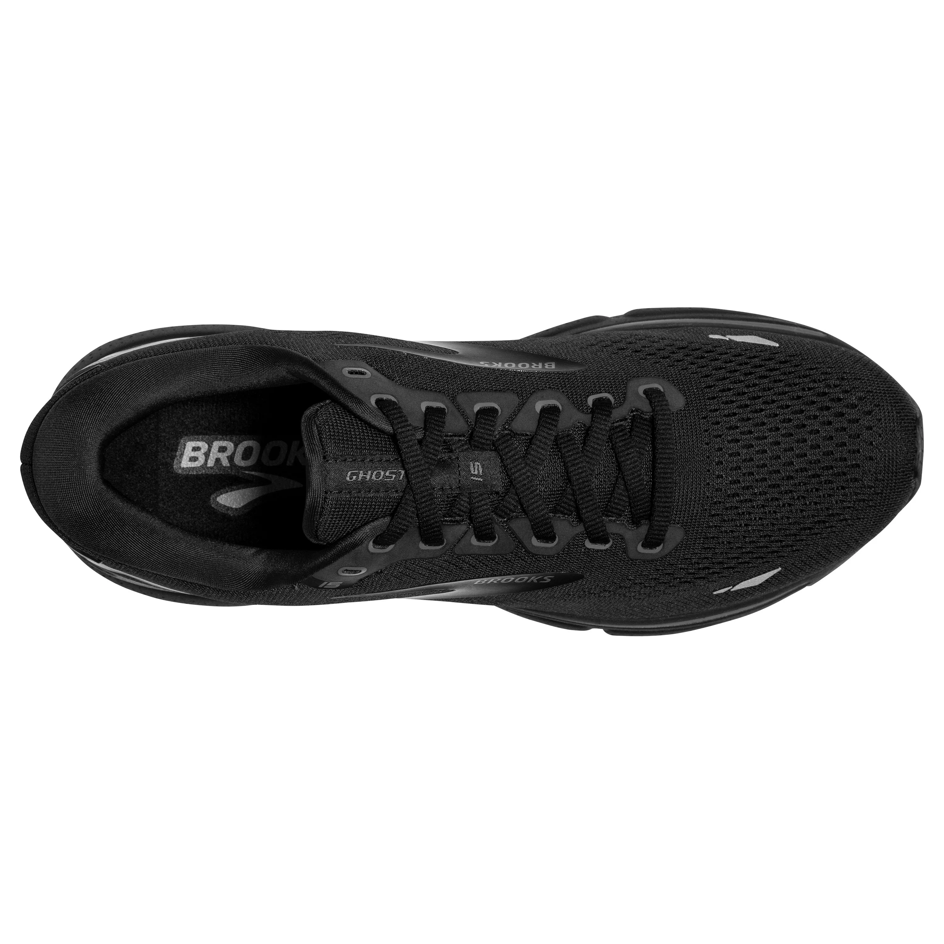 Brooks Womens Trainer Ghost 15 Black/Black/Ebony