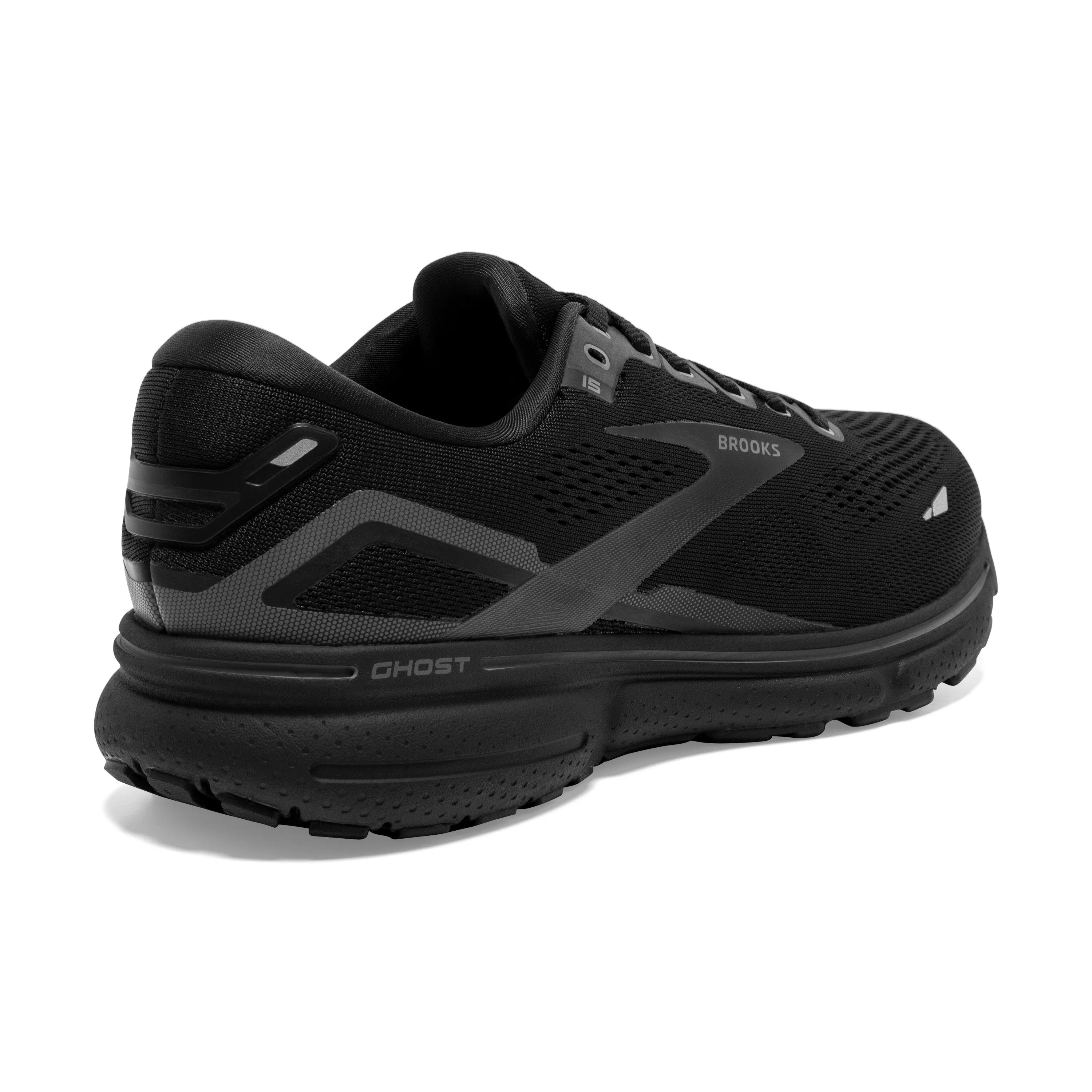 Brooks Womens Trainer Ghost 15 Black/Black/Ebony