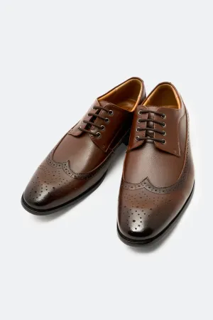 Brown Formal Derby Shoes