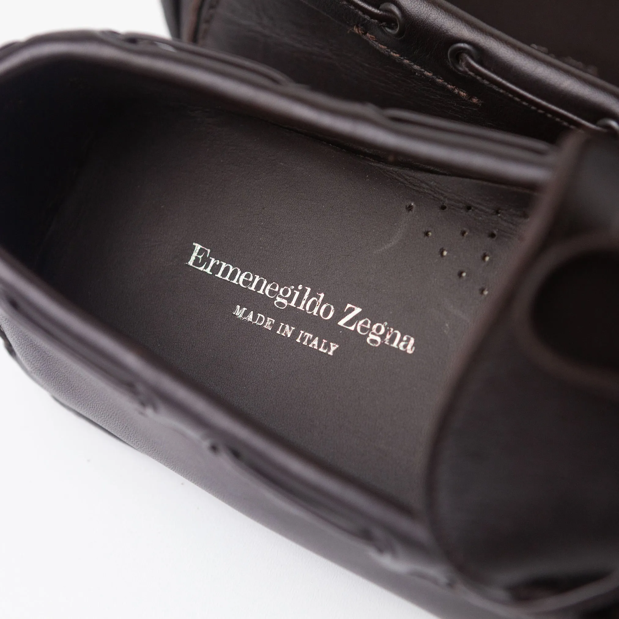 Brown Leather Moccasins #690