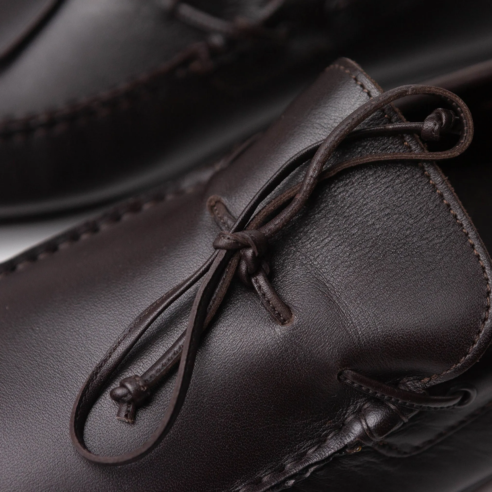 Brown Leather Moccasins #690