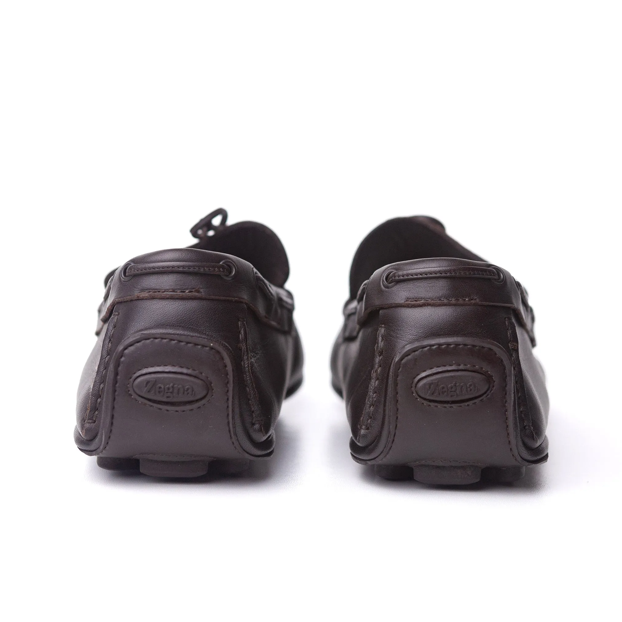 Brown Leather Moccasins #690