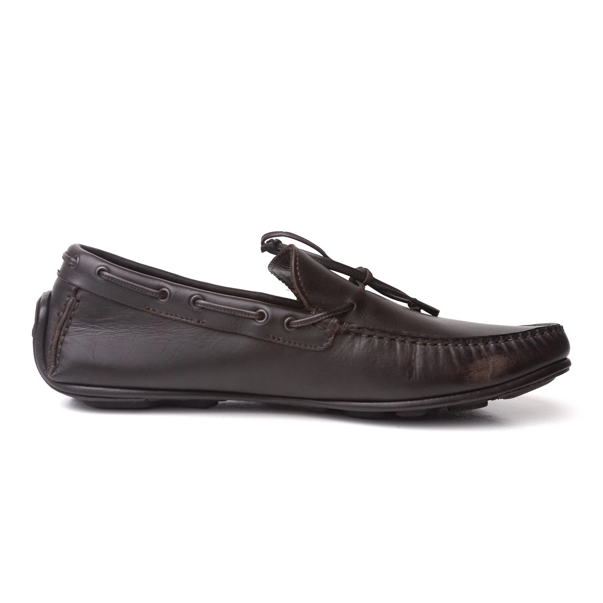Brown Leather Moccasins #690