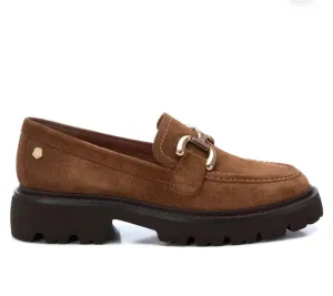 Carmela tan moccasins