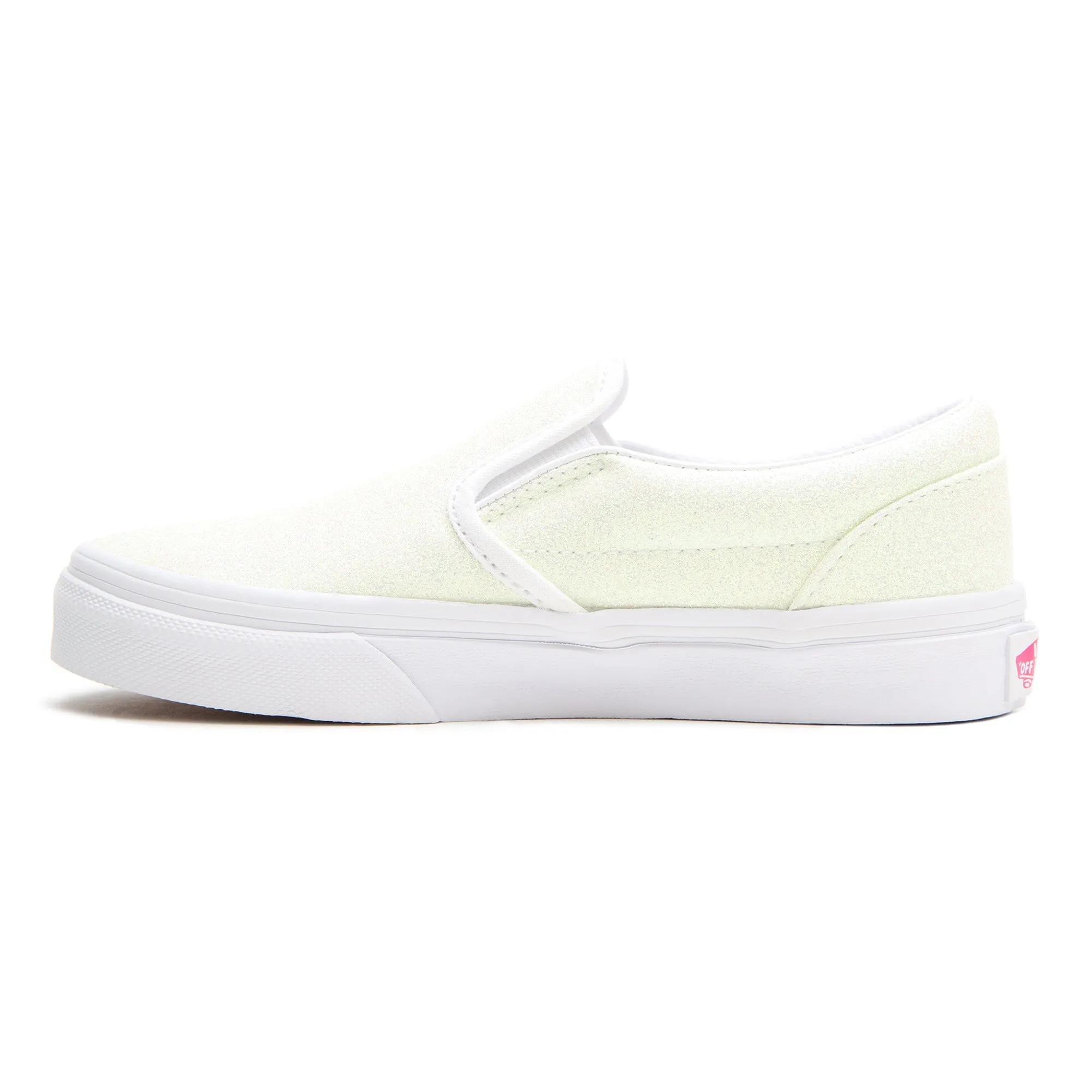 Classic Slip-On  - Glitter Pink/White