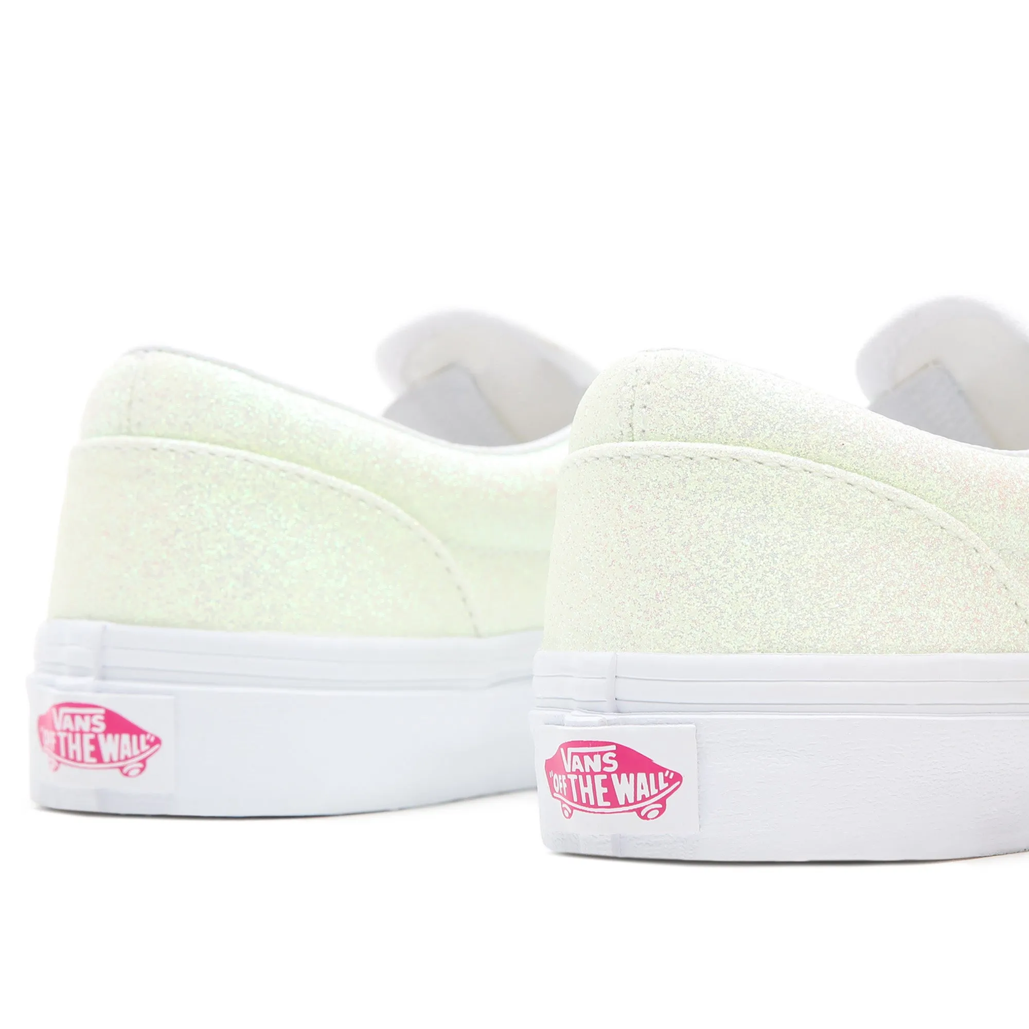 Classic Slip-On  - Glitter Pink/White