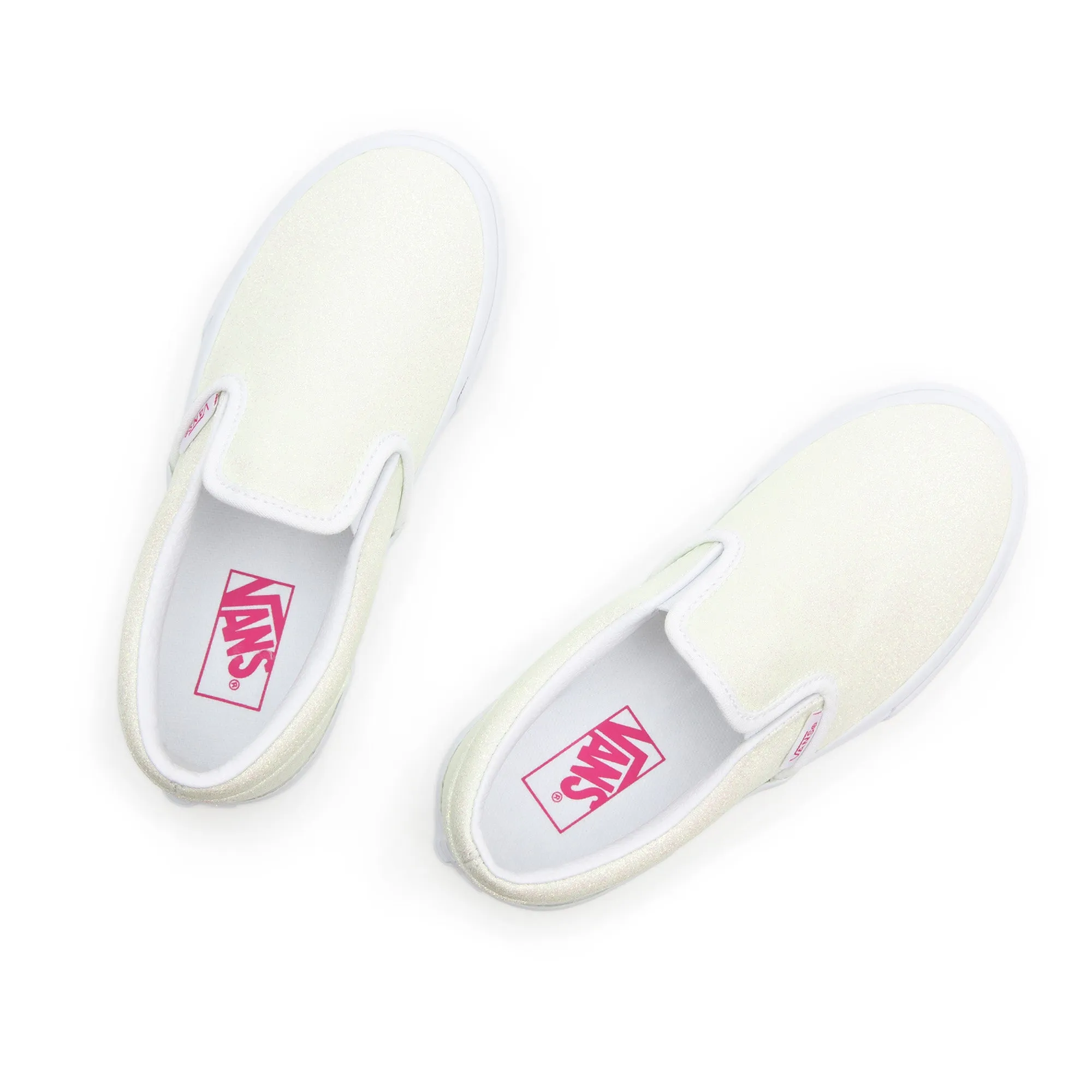 Classic Slip-On  - Glitter Pink/White