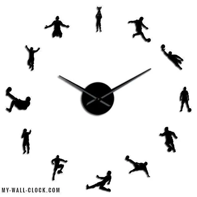 Clock stickers Soccer