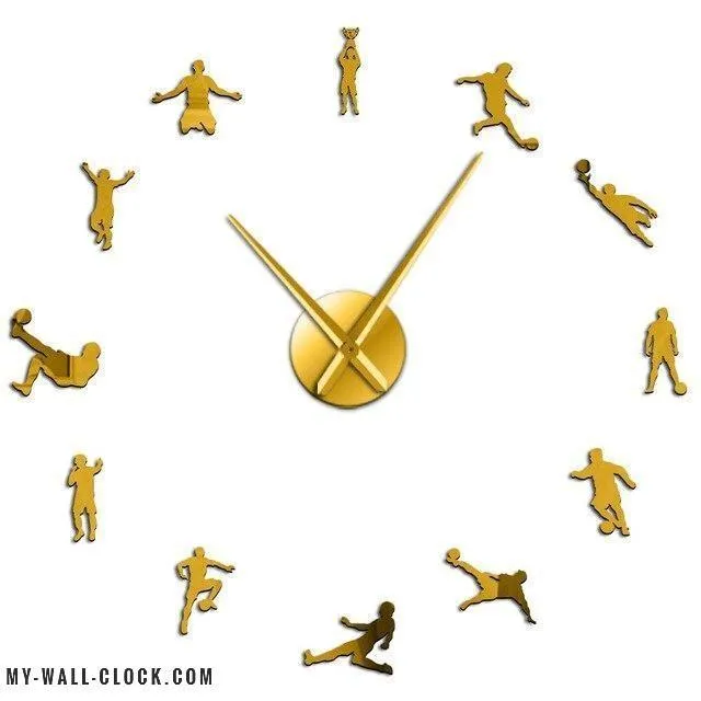 Clock stickers Soccer