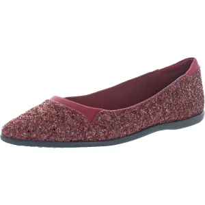 Cole Haan x Zero Grand Burgundy Glitter Flats- 9