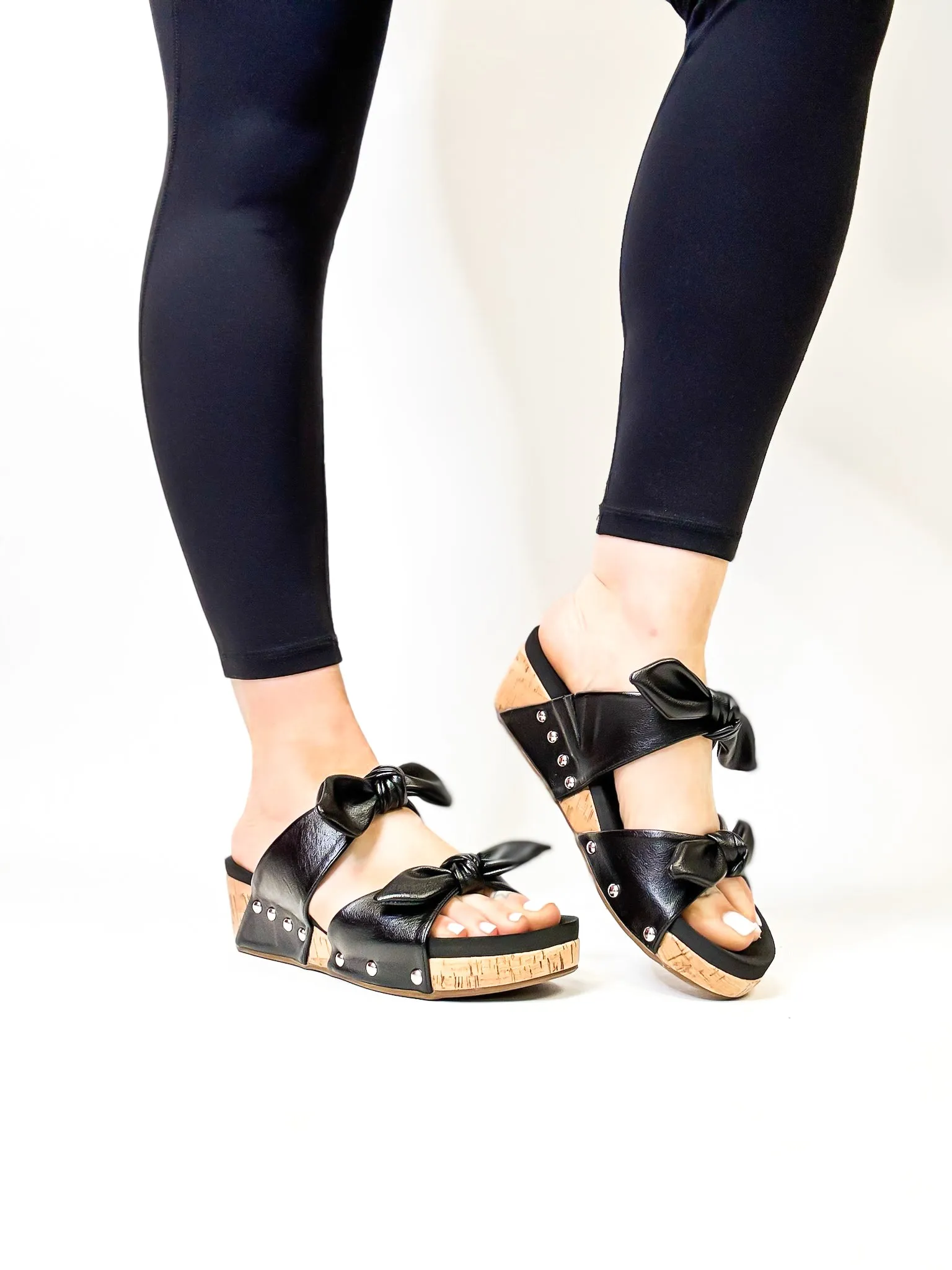 Corky's Black Sittin Pretty Wedges