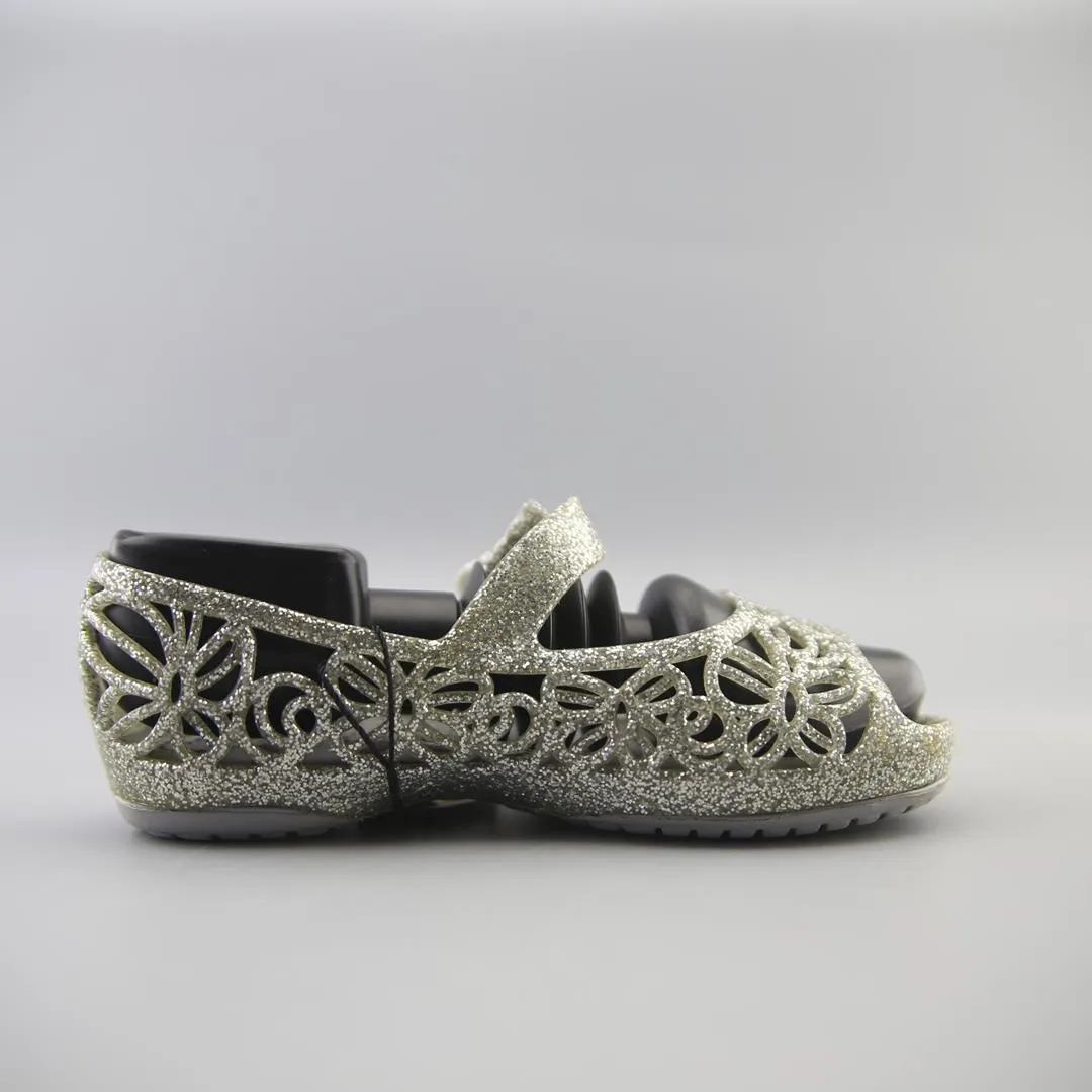 CROCS GLITTER FLAT