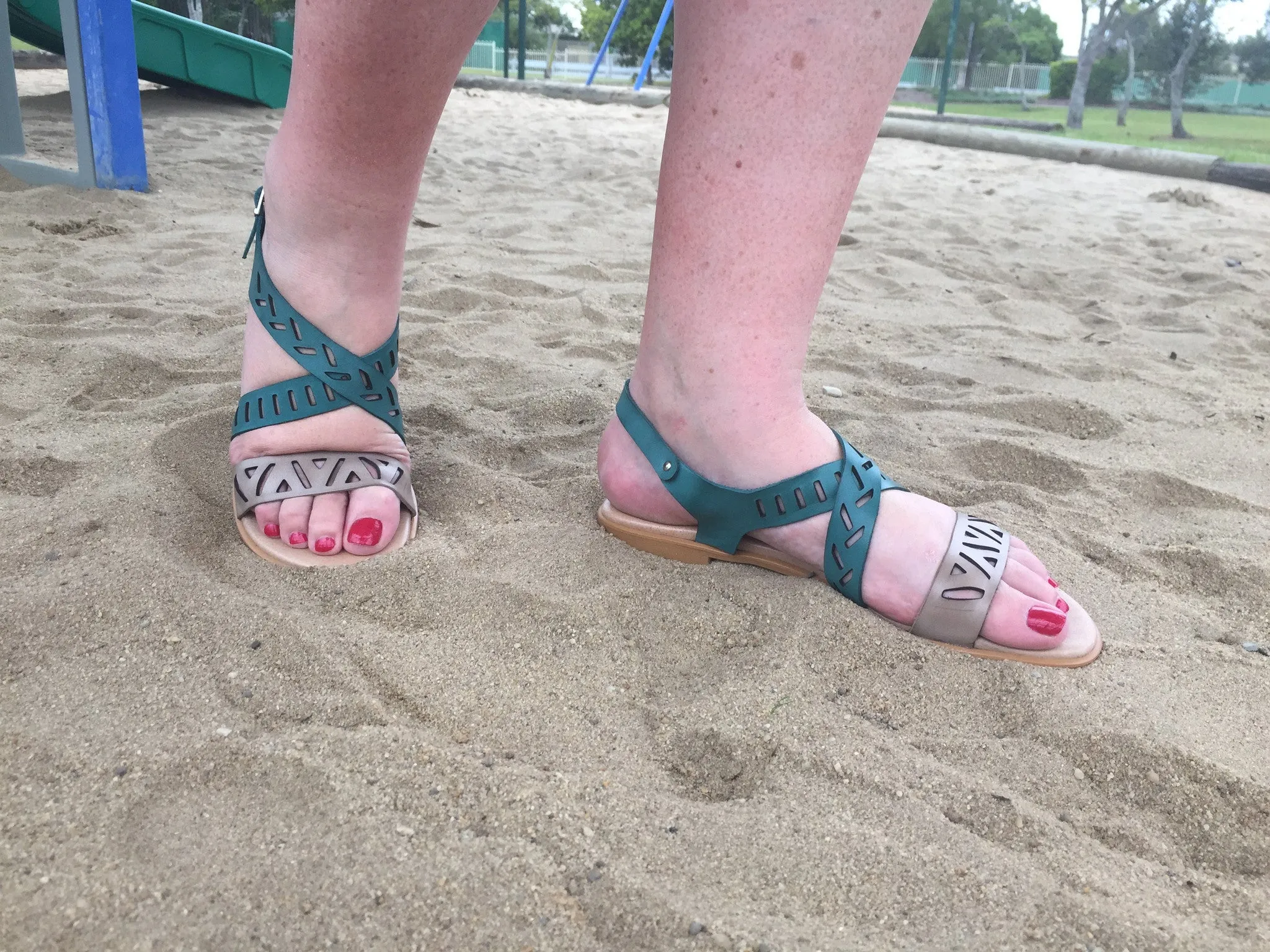Cross Over Flat Sandals MADE IN SPAIN