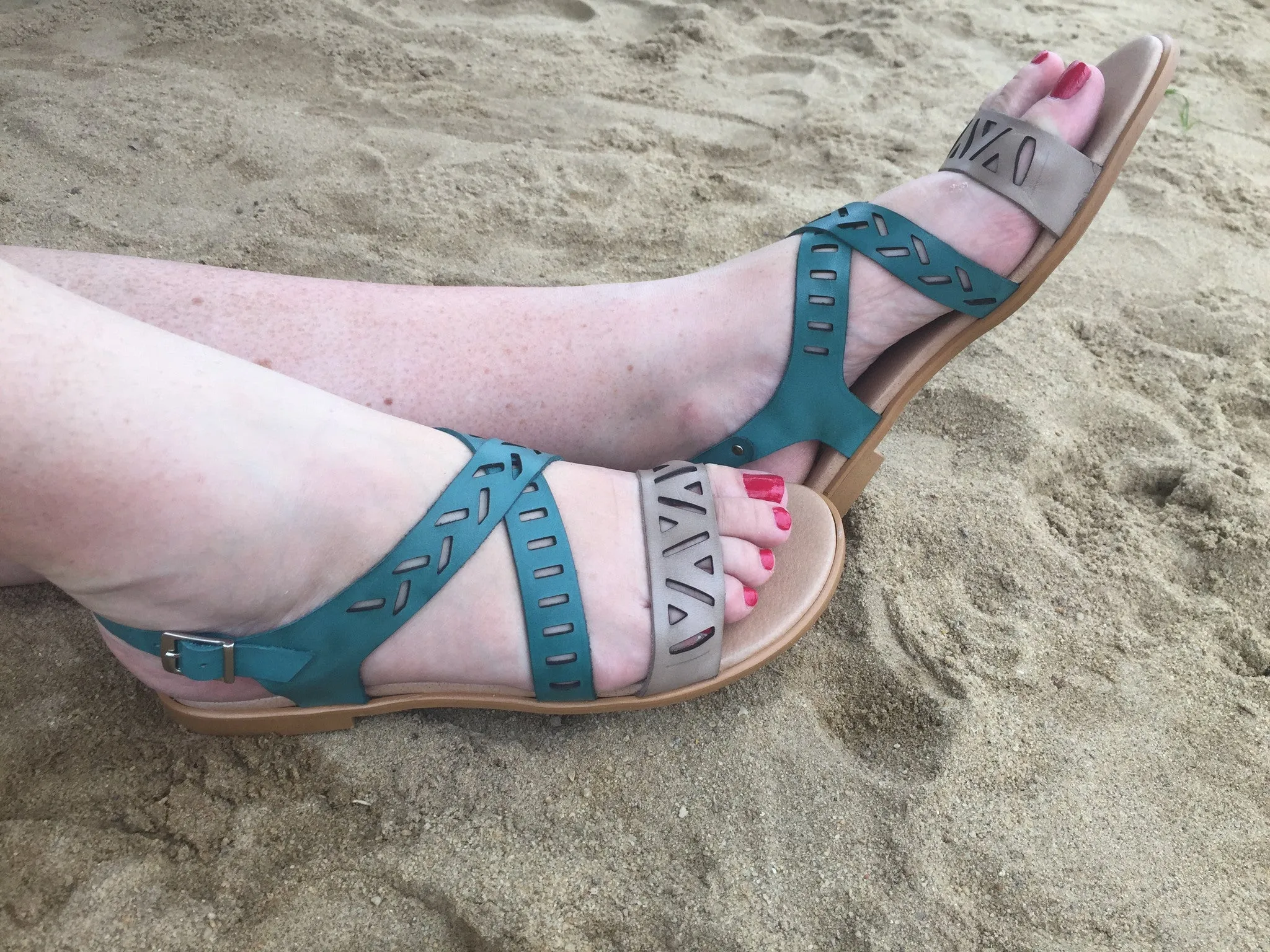 Cross Over Flat Sandals MADE IN SPAIN