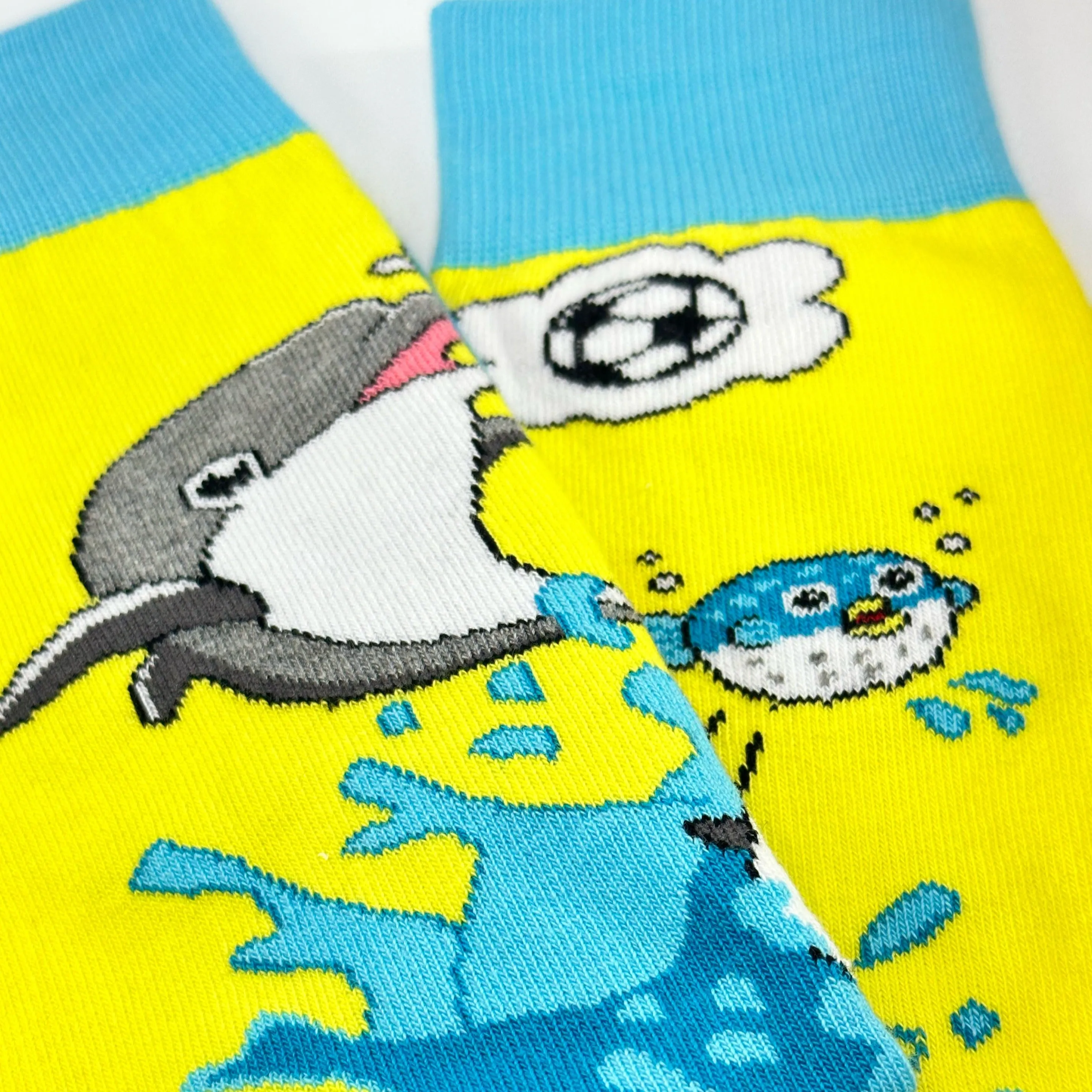 Dolphins and Soccer Socks from the Sock Panda (Adult Large - Men's Shoe Sizes 8-12)
