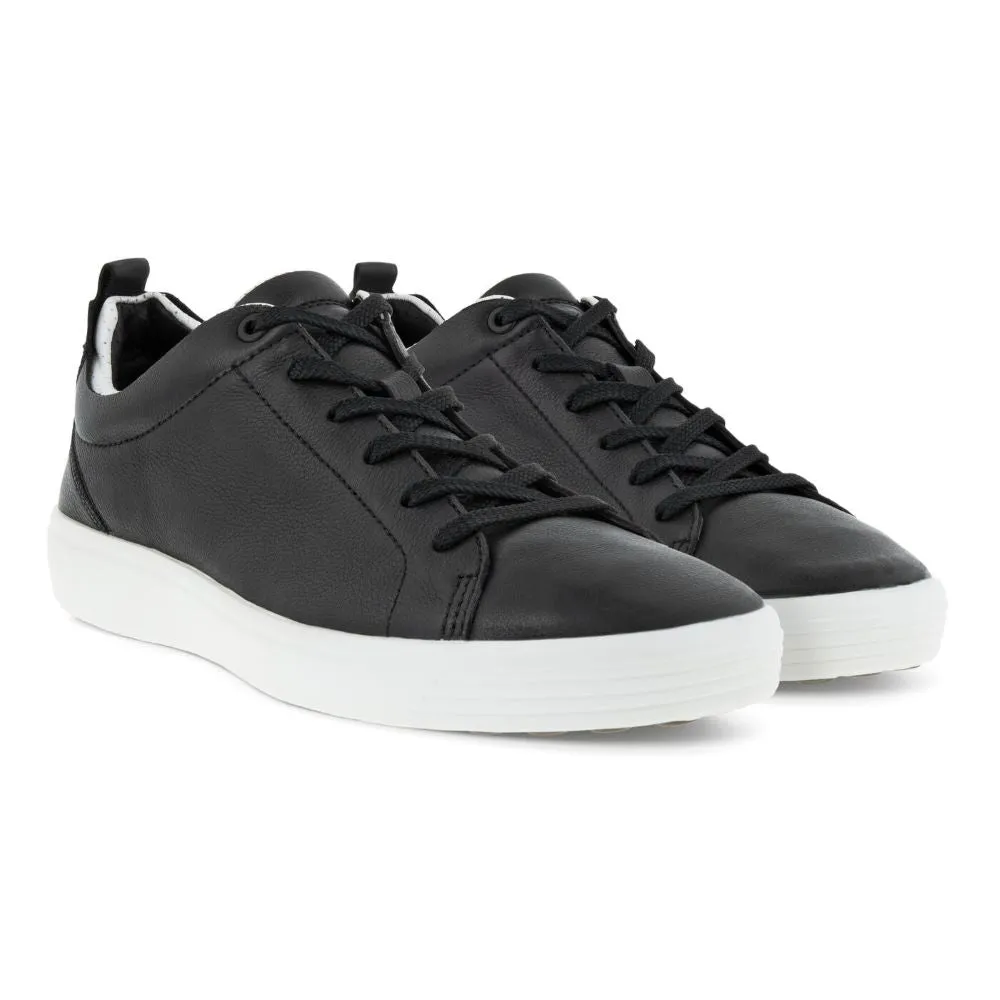 'Ecco' Men's Soft 7 Sneaker - Black / White