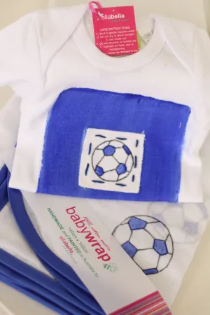 Ellabella - Baby Muslin Wrap Soccer Print