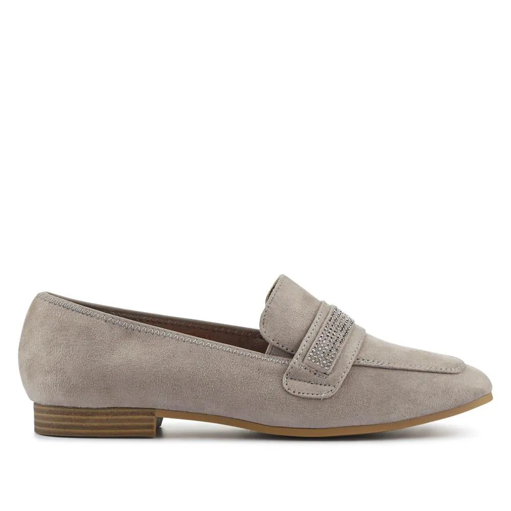 Embellished Block-Heeled Moccasins - PLAN41000 / 326 852