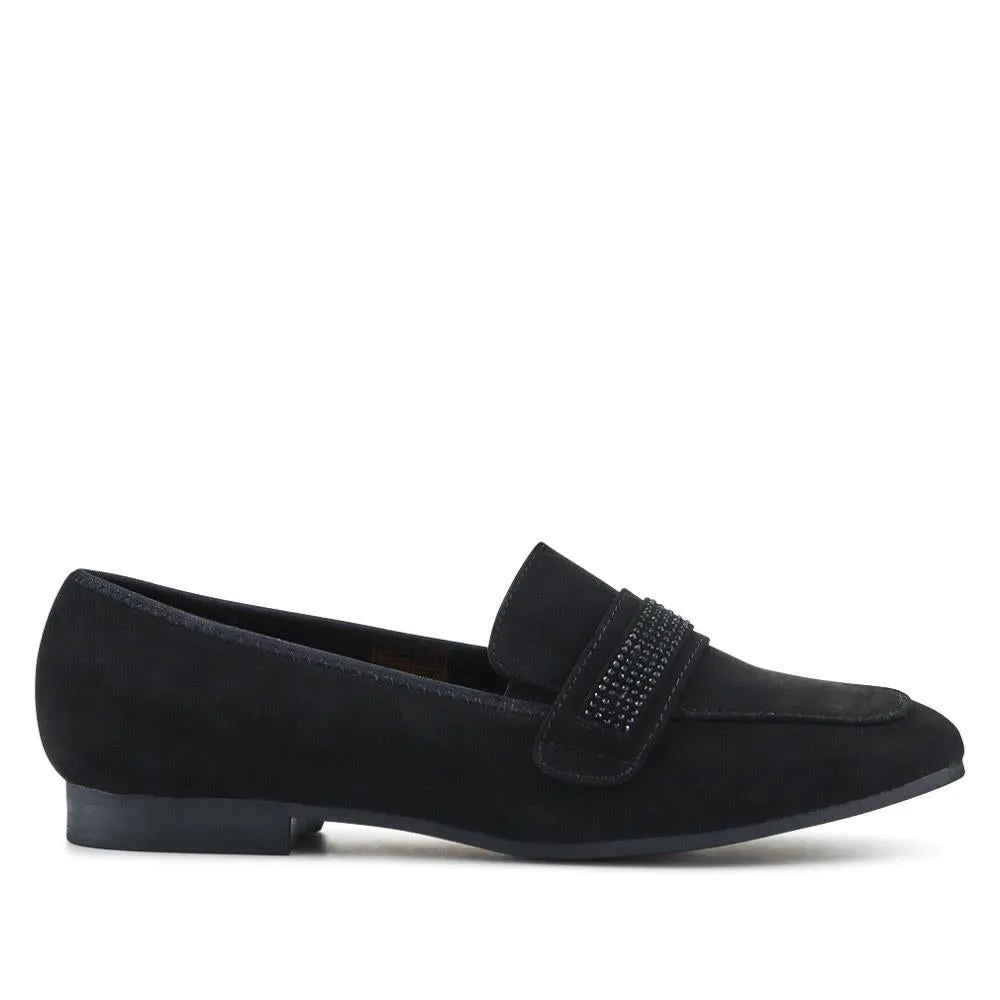Embellished Block-Heeled Moccasins - PLAN41000 / 326 852