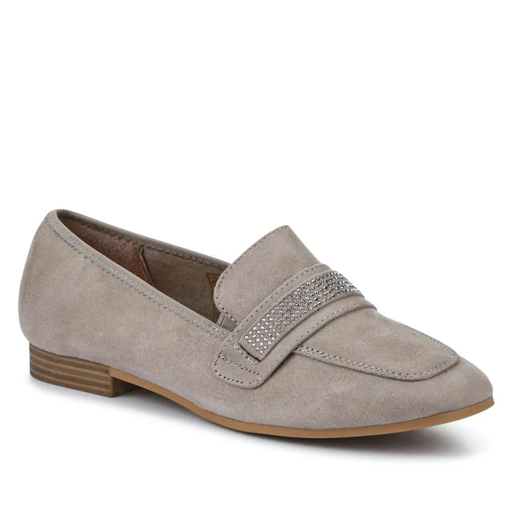 Embellished Block-Heeled Moccasins - PLAN41000 / 326 852