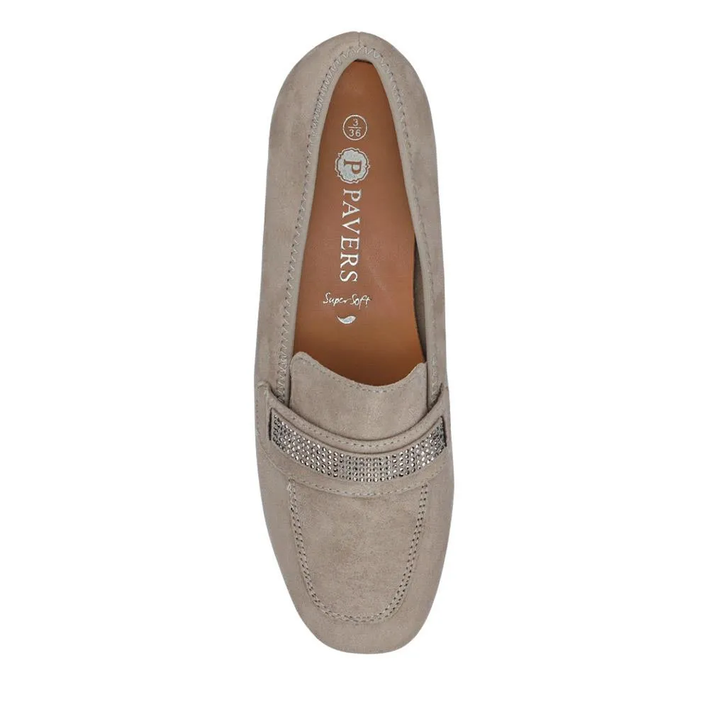 Embellished Block-Heeled Moccasins - PLAN41000 / 326 852