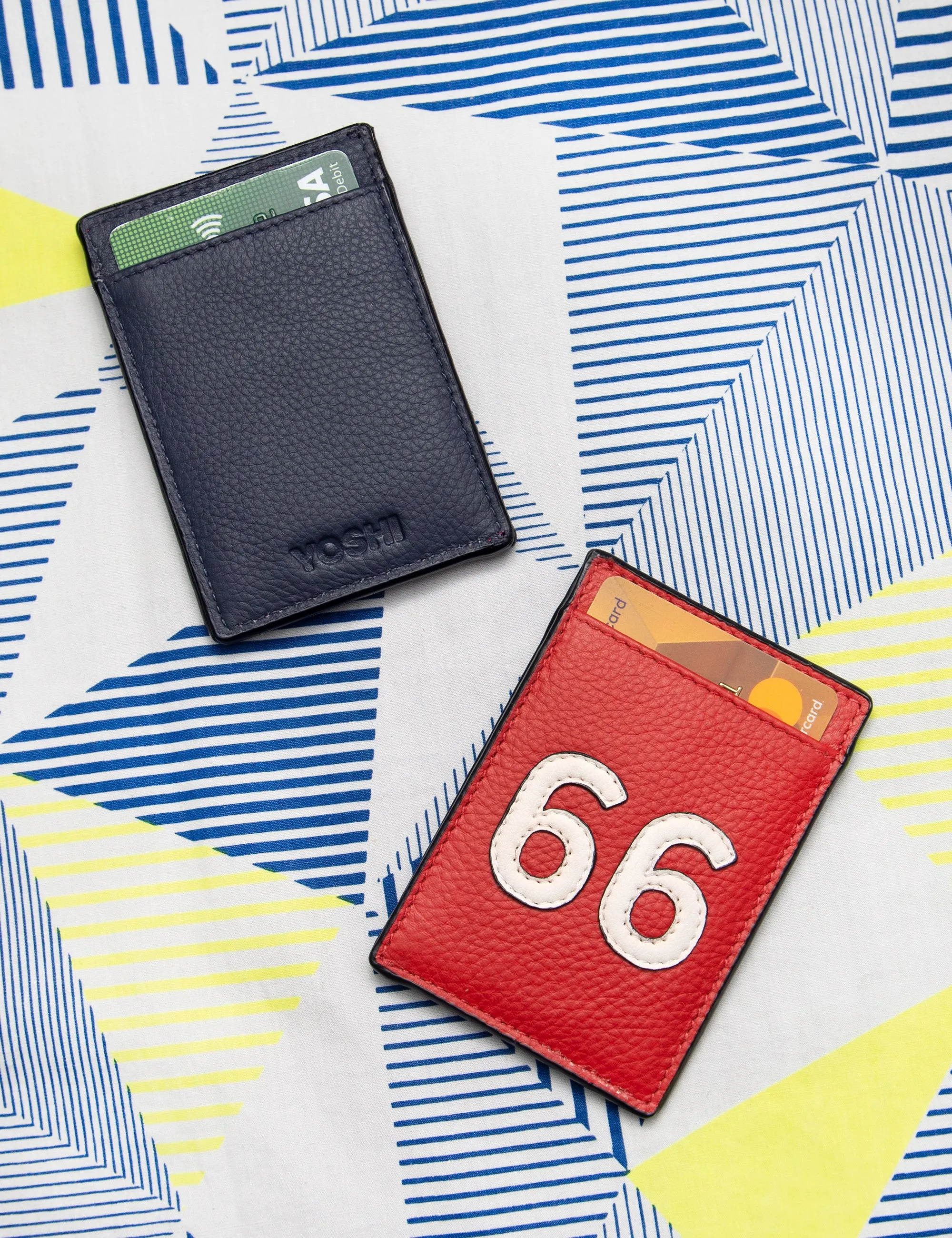 England Legends 66 Compact Leather Card Holder