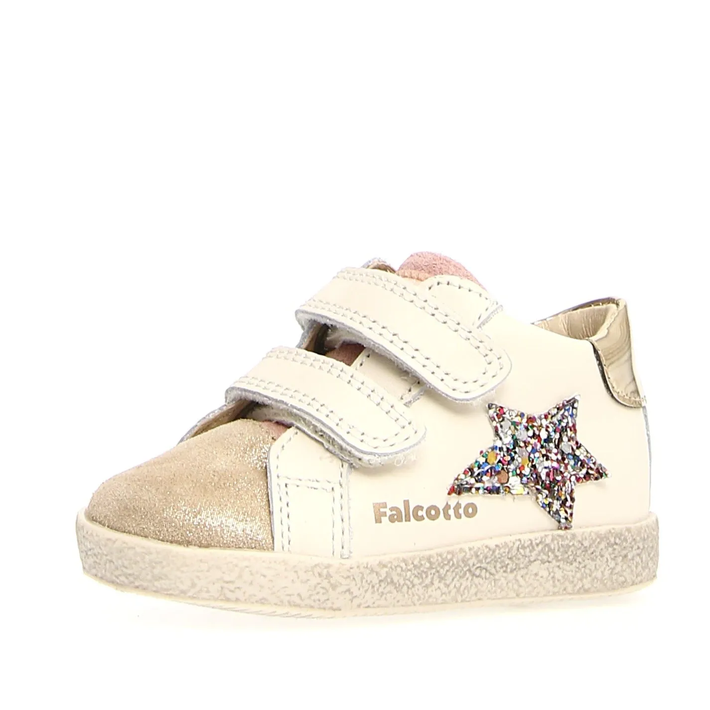 Falcotto Girl's Alnoite High VL Sneakers - Platinum/Milk