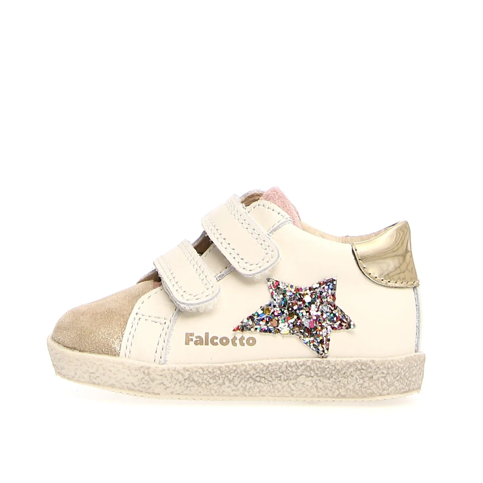 Falcotto Girl's Alnoite High VL Sneakers - Platinum/Milk