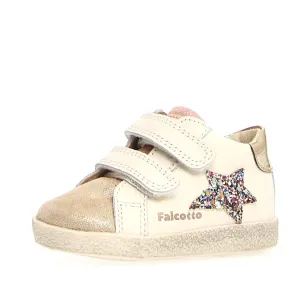 Falcotto Girl's Alnoite High VL Sneakers - Platinum/Milk