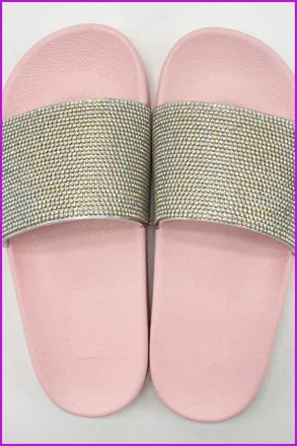 Fashion Rhinestone Diamond Bling Beach Slipper F569
