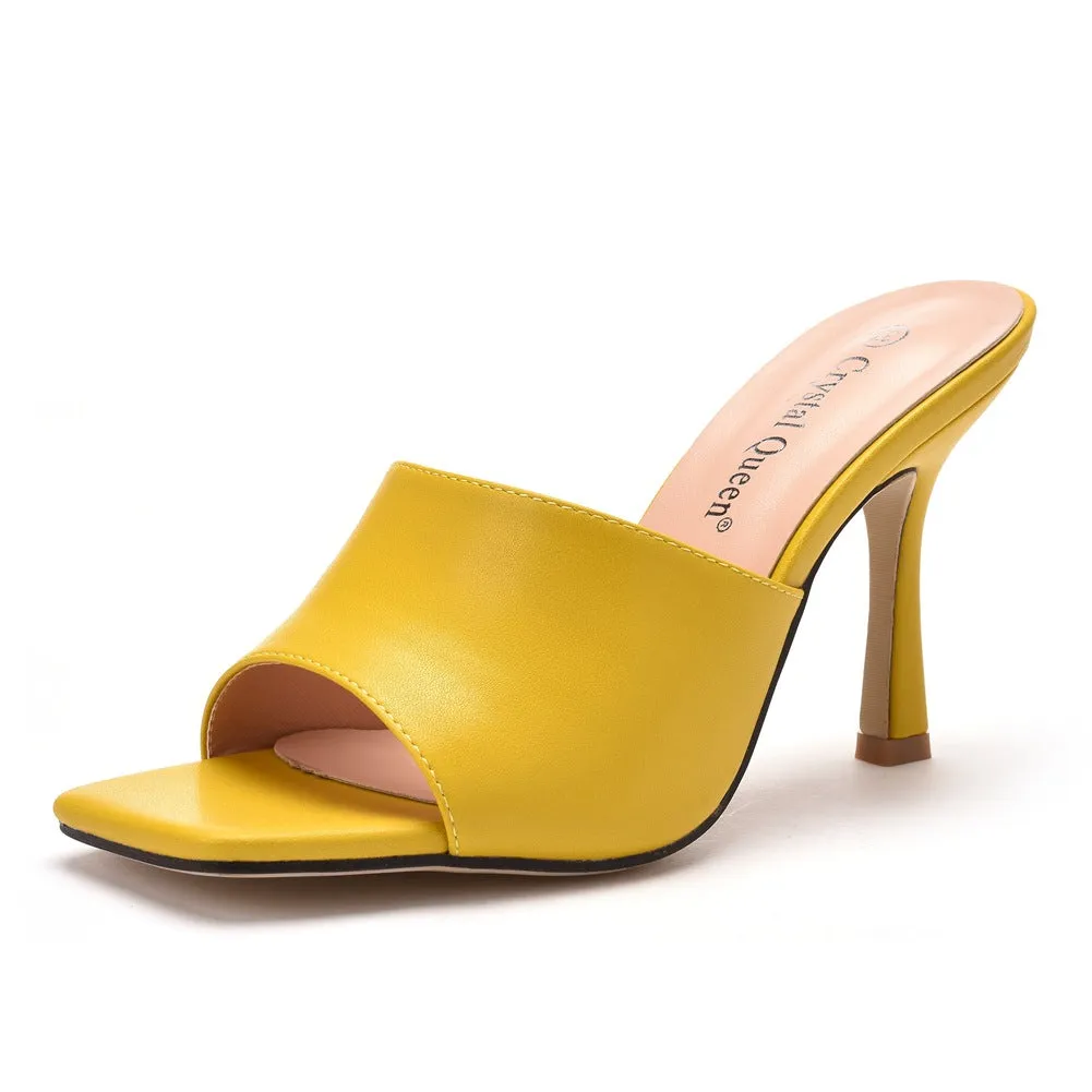 Fish Shallow Mouth Sandals High Heel Slippers