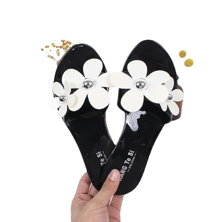 flat beach female casual sandals and slippers-2019