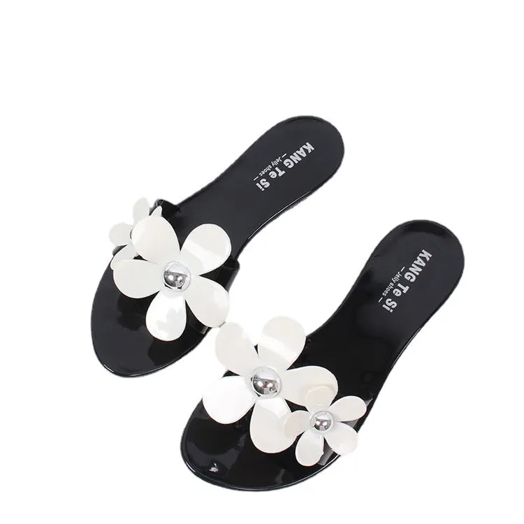 flat beach female casual sandals and slippers-2019