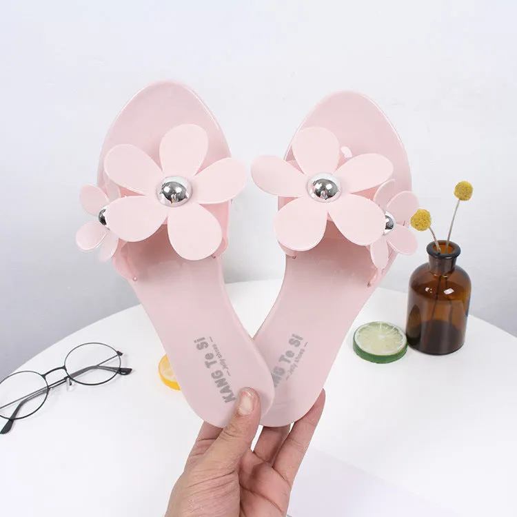 flat beach female casual sandals and slippers-2019