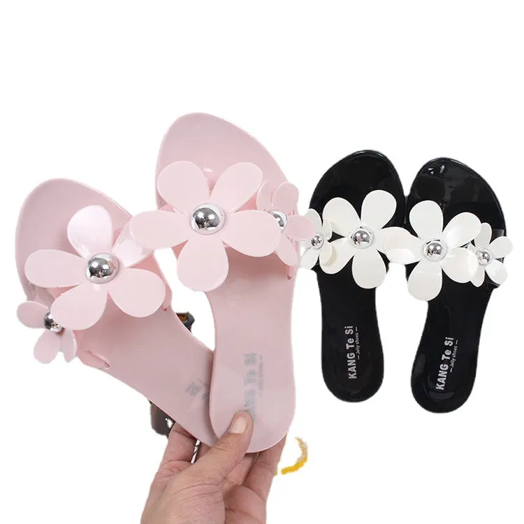 flat beach female casual sandals and slippers-2019