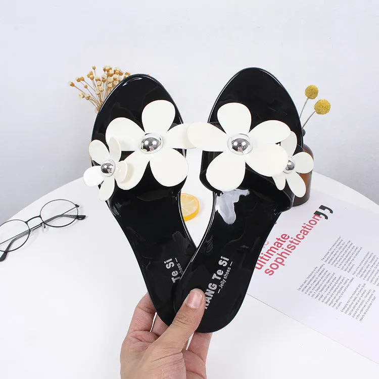 flat beach female casual sandals and slippers-2019