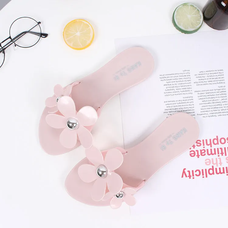 flat beach female casual sandals and slippers-2019