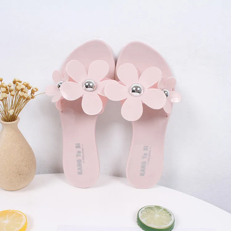flat beach female casual sandals and slippers-2019