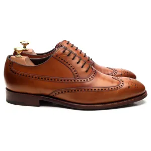 'Flore' Tan Brown Leather Oxford Brogues UK 9 G