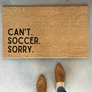 Funny Soccer Doormat
