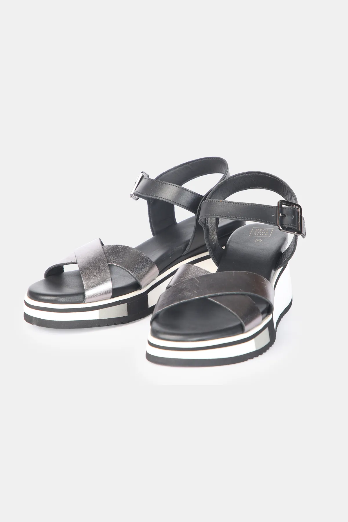 Gigi Wedge Heels - Gun Metal