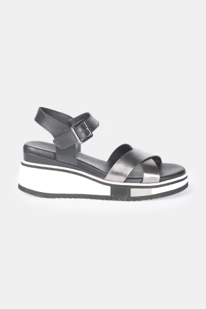 Gigi Wedge Heels - Gun Metal
