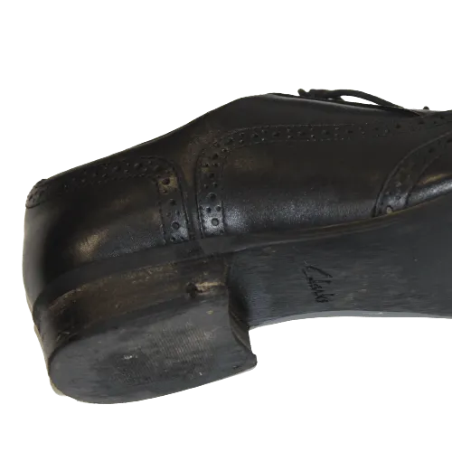 Hamble Oak Black Leather School Brogues