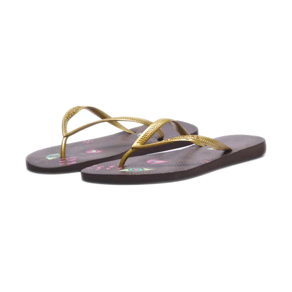 Havaianas Slippers Rubber Gold Colour For Women
