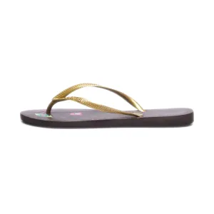 Havaianas Slippers Rubber Gold Colour For Women