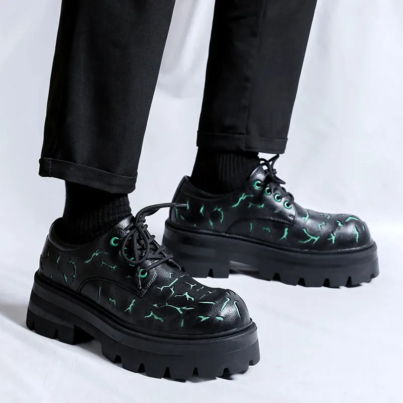 Hnzxzm Men Dress Shoes lace up oxfords Patent Leather Brogue Shoe Male Formal Party Office Shoes Men Oxfords Business Moccasins Shoes